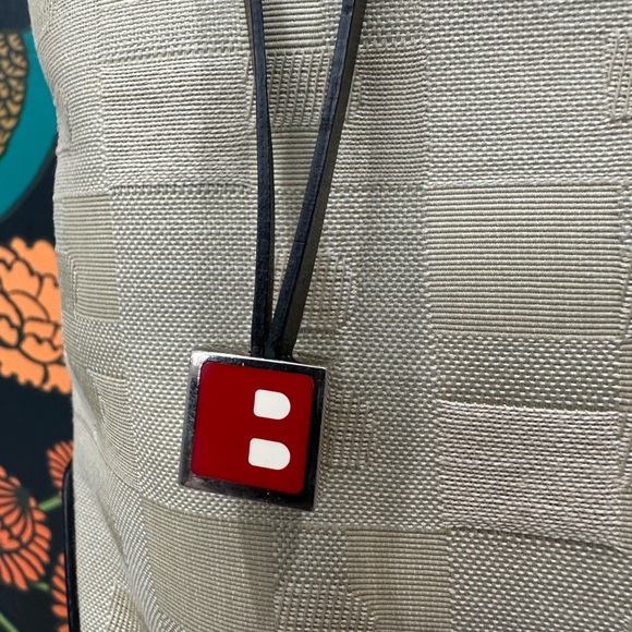 Bally Vintage Jacquard Logo Tote with Leather Trim – Made in Italy - Picture 4 of 15